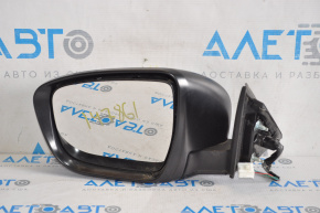 Side mirror left complete Nissan Rogue 14-17 3 pins, graphite