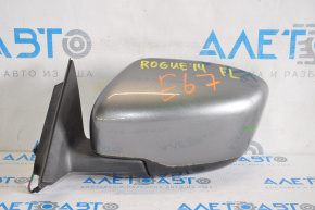 Side mirror left complete Nissan Rogue 14-17 3 pins, graphite