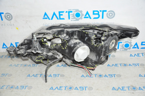 Headlight front right Nissan Rogue 14-16 bare halogen broken housing