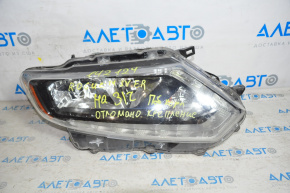 Headlight front right Nissan Rogue 14-16 bare halogen broken housing on spare parts