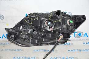 Headlight front right Nissan Rogue 14-16 bare halogen broken housing broken fasteners