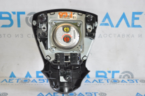 Airbag in steering wheel drives Nissan Sentra 13-19 black without buttons scuffs