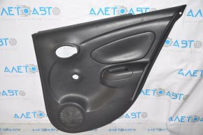 Door trim card rear right Nissan Versa 12-19 usa black under handle