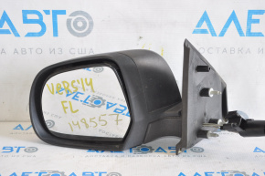 Side mirror left assembly Nissan Versa 12-18 manual control, structure