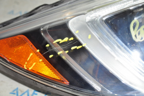 Headlight front right Subaru Legacy 15-17 dorest halogen, black reflector, scratch