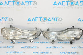 Turn signal 2pcs pair Ford Escape MK3 13-16 prerest white with fog lights for 2 lamps