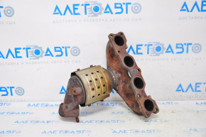Rusty exhaust manifold with catalytic converter for Hyundai Sonata 11-14