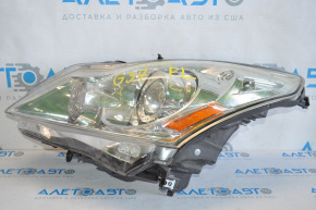 Headlight front left naked Infiniti G25 G37 4d 10-15 xenon