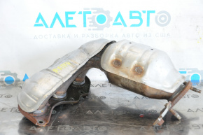 Lexus RX450h 10-15 front exhaust manifold with catalytic converter, with protection, rusty