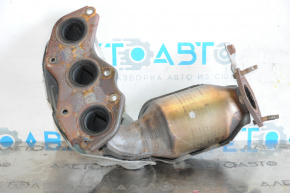 Lexus RX450h 10-15 front exhaust manifold with catalytic converter, with protection, rusty