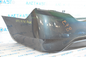 Rear bumper bare Nissan Versa 15-18 usa rest graphite