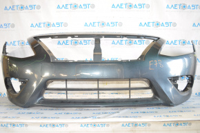 Front bumper bare Nissan Versa 15-19 usa rest without molding graphite