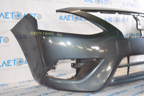 Front bumper bare Nissan Versa 15-19 usa rest without molding graphite