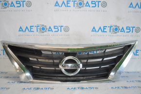 Grille radiator grill with badge Nissan Versa 15-19 usa rest