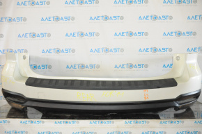 Bare rear bumper Subaru Forester 14-18 SJ without parking sensors, white