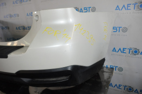 Bare rear bumper Subaru Forester 14-18 SJ without parking sensors, white