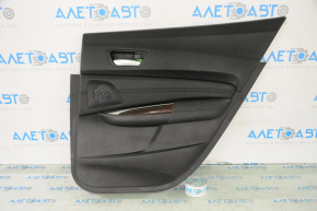Door trim card rear right Acura TLX 15-17 pre-rest black