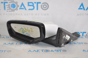 Left side mirror assembly Cadillac CTS 16-20 14 pins, BSM, auto-dimming, turn signal, white