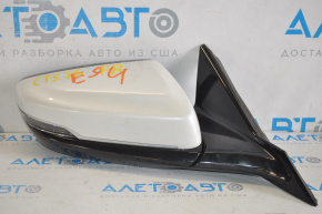Side mirror right assembly Cadillac CTS 14-12 pins, BSM, turn signal, white