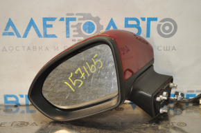 Left side mirror assembly Chevrolet Cruze 16- 5 pins, red,