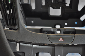Torpedo front panel without AIRBAG Chevrolet Malibu 16-18 black, scratches, broken fasteners