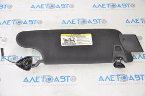 Left visor Dodge Challenger 15-16 rest black, without hook