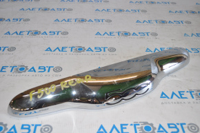 Trunk door handle with number plate light Fiat 500 12-17 chrome