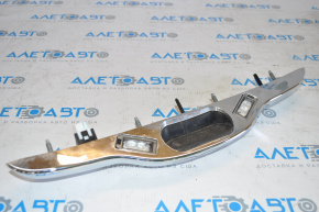 Trunk door handle with number plate light Fiat 500 12-17 chrome