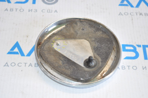 Trunk door emblem Fiat 500 12-19 broken guide, dust inside, glass peeled off