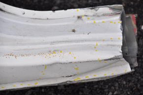 Quarter wing rear right Fiat 500 12-19 white KW3 crumpled at the wing and threshold, bumps on the pillar