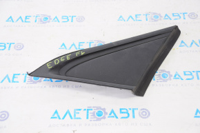 Triangle molding front left fender Ford Edge 15-24 structure with molding black matte