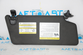 Left visor Ford Explorer 11-15 black, without backlight, without hook