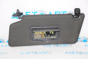 Left visor Ford Explorer 11-15 black, without backlight, without hook