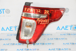 Right headlight Ford Explorer 11-15 prerest halogen, scratches