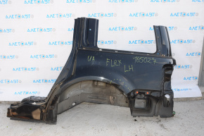 Quarter wing rear left Ford Flex 09-19 black, dent on sunset