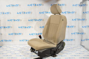 Driver's seat Ford Focus mk3 15-17 rest, without airbag, mechanic, beige cloth, dry-cleanable