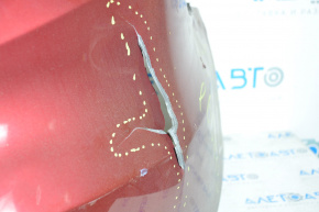 Rear bumper bare Ford Focus mk3 15-18 rest 4d red torn for repair
