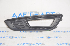 Left bumper grille for Ford Focus mk3 15-18, fog light mounting, type 2