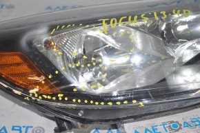 Headlight front right Ford Focus mk3 11-14 dorest dark scratches cobwebs without cover