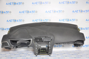 Torpedo front panel without AIRBAG Ford Fusion mk5 13-20 black, crack in mount