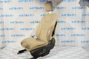 Ford Fusion mk5 13-16 driver's seat without airbag, titanium, electric, beige leather