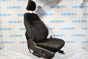 Passenger seat Ford Fusion mk5 13-15 without airbag, electric, cloth black white line