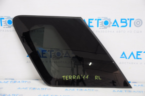 Window blind glass rear left GMC Terrain 10-17 black tint