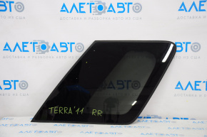 Window blind glass rear right GMC Terrain 10-17 with black tint