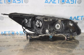 Headlight front left bare Honda Accord 13-15 halogen, non-original lens, no cover, switch glass