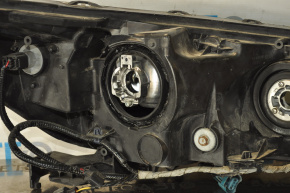 Headlight front left bare Honda Accord 13-15 halogen, non-original lens, no cover, switch glass