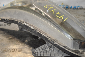 Headlight front left bare Honda Accord 13-15 halogen, non-original lens, no cover, switch glass