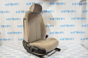 Passenger seat Hyundai Sonata 15-19 without airbag, mechanical, cloth gray