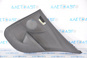 Door trim card rear right Hyundai Veloster 12-17 black with black insert plastic, armrest plastic, scratches