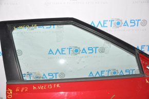 Front right door glass Hyundai Veloster 12-14